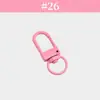 Hebilla de Puerta Giratoria Pintada de Colores Colgante de Joyería DIY Llavero de Metal para Equipaje Accesorio para Muñeca Venta al por Mayor