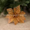 Guirnalda de Navidad de Flores Huecas Artificiales de 10 cm Decoración de Árbol de Navidad de Ratán Flor Decoración de Evento Festivo