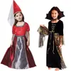 Fantasia de Halloween Cosplay Crianças Essência de Aranha Fantasia de Bruxa Fantasia de Bruxa Mágico Pequeno Mago Fantasia