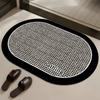Alfombrilla Gruesa de Barro de Diatomeas para Piso de Baño Alfombra Absorbente de Agua Antideslizante para Baño Felpudo para Puerta de Baño y WC Felpudo de Secado Rápido