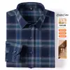 Camisa de franela a cuadros de alta gama, talla grande transfronteriza para hombre, casual, manga larga, abrigo para primavera y otoño de Amazon, camisa para hombre