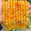 Flor Flutuante Colorida em Degradê Calcedônia Contas Soltas Acessórios para Joias DIY Pulseiras com Contas Colares Acessórios de Moda Contas