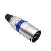 Lanquan Metal Swiss Torneira de Cartão de Três Núcleos Plugue de Microfone Cabeça de Canhão Mãe Suíço Plugue Caron Balanceado de Três Núcleos