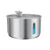 FUENTE DE AGUA PARA MASCOTAS CON CABEZA DE GATO Y SALIDA DE GRIFO DE ACERO INOXIDABLE 304 CON VENTANA