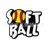 Pajita de sóftbol, pajita en espiral de PET, serie deportiva, parche adhesivo para pajita, accesorio decorativo de codo de grado alimenticio