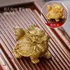 Adornos para Mascotas de Té que Cambian de Color al por Mayor, Sapo Dorado Grande que Cambia de Color, Pixiu, Juguetes de Té de Lichi, Accesorios para Juegos de Té, Accesorios para Mesa de Té