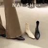 2025 Botines Nuevos de Punta Cuadrada y Tacón Gatito para Mujer con Cierre Trasero, Botas de Moda Versátiles y Ajustadas, Botines de Tobillo de Tacón Bajo, Botas de Moda