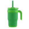 Taza de Café de Doble Bebida Transfronteriza de 14 oz Acero Inoxidable 304 Taza Acompañante Estudiantes Masculinos y Femeninos Vaso de Agua con Pajita Venta al por Mayor