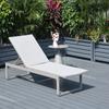 Cadeira de Piscina Personalizada para Exterior em Liga de Alumínio, Cadeira de Lazer, Cama de Sol para Jardim de Hotel e Pousada, Praia