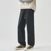Roupas Masculinas Shanggu Outono e Inverno Calças Casuais Masculinas Retas Largas Versáteis Calças Cargo Retrô Americanas Calças da Moda Ins