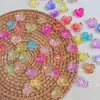 Estilo Antigo Bicolor Carimbado a Ouro Flor Irregular de Três Pétalas Feita à Mão DIY Presilha de Cabelo Estilo Antigo Grampo de Cabelo Acessórios de Joias com Contas