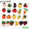 Accesorios de fruta de resina accesorios para el cabello de tela para niños accesorios de material hechos a mano accesorios banda de goma para niños material ventas directas de fábrica