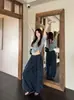 Pantalones florales estilo rústico con ribete de encaje, nuevos pantalones casuales relajados versátiles de pierna ancha holgados cropped para mujer de verano