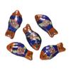 Color marrón cuentas de cerámica de esmalte de flores de alta temperatura mezcladas con diferentes cuentas cuentas cuentas materiales para la producción de pulseras DIY cuentas de cerámica