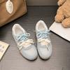 Nuevos Zapatos de Entrenamiento de Cuero Suave para Mujer 2025 Nueva Primavera Casual de Suela Gruesa para Combinar con Todo Zapatos sneaker Forrest Gump Zapatos Blancos para Mujer