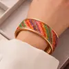 Pulseira Transfronteiriça Mais Vendida Europeia e Americana Criativa Cor Gradiente Diamante Completo Feminina Luxo Leve Personalizada Pulseira de Alta Qualidade