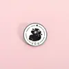 Broche de Jogo Misterioso Emblema de Metal Acessórios para Roupas Alfinete de Lapela Padrão Geométrico Redondo Venda por Atacado de Fábrica