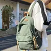 Mochila de Lona Retro de Comercio Exterior para Hombre de Gran Capacidad para Estudiantes de Secundaria Preparatoria Universidad Bolsa Escolar Mochila Casual Simple de Gama Alta