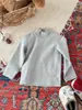 Camiseta de Manga Larga para Niños 320g Costilla de Lana Base Térmica para Niños Niñas Bebés Ropa Cálida Ropa de Otoño Top para Bebés