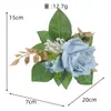 Nova flor artificial delicada de bolo laranja para casa, decoração de outono, simulação de rosa, enfeites de flores falsas, venda imperdível internacional