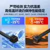 Bridas de Nylon de Autocierre Shanze con Hebilla Fuerte, Correas para Agrupar Cables, Bridas de Plástico para Cables, Negras