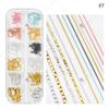 Dedo princesa unha joias japonesas Macaron cor cadeia nail art com diamante metal decorativo corrente DIY unhas joias