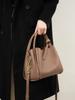 Bolso Cubo Estilo Cesta de Piel de Vaca de Primera Capa para Mujer Modelo Nuevo 2026 Bolso de Mano de Piel Genuina Bolso Cruzado Elegante Bolso de Hombro