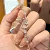 Pulsera de Flor de Circonia Super Brillante Estilo Caliente 2025 para Mujer, Exquisita Pulsera de Nicho de Gama Alta, Joyería de Mano Simple y Versátil