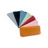 Bolsa de Almacenamiento para Montura de Gafas Estilo Nuevo, Bolsa Simple y Portátil a Prueba de Polvo, Estuche para Gafas de Cuero PU de Color Sólido con Apertura Lateral, En Stock