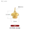 Espaço de Design Criativo Areia Dourada Pingente Pequeno de Gota Pingente de Contas com Transferência Método Antigo Pingente de Desenho Animado Acessórios de Corda de Mão Feitos à Mão