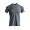 Camiseta de verano fina y transpirable estilo pájaro para hombre, de manga corta, tejido elástico Sorona, camiseta de secado rápido para deportes al aire libre para hombre