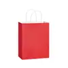Bolsa de Papel Kraft Marrón Bolso de Mano Bolsa para Llevar Té con Leche y Horneados Embalaje de Regalo de Compras Festival del Medio Otoño Personalización