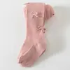 Calcetines para Niños Otoño Nuevos Rayados Múltiples Lazos Medias para Niñas Medianas y Grandes Niños Rayas Verticales Ropa Exterior Capa Base Pantalones