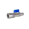 Mangueira de Pistola de Água para Máquina de Lavar Carro de Alta Pressão Transfronteiriça Material de Aço Inoxidável Conector Rápido 3/8 Válvula de Esfera Acessórios de Interruptor de Porta