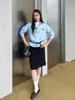 [En Stock] Edición Nanyou ECH~Camisa de Manga Larga de Corte Recto de Algodón Puro, Holgada, Estampado de Espina de Pescado