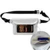 Bolsa de cintura impermeável de PVC mais vendida internacionalmente, bolsa impermeável para rafting e natação ao ar livre, bolsa impermeável para celular com tela sensível ao toque visível