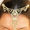 Acessório de cabeça geométrico transfronteiriço europeu e americano moda vintage pingente de franja de strass corrente de cabelo para a testa corrente de cabelo 06