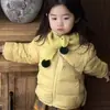 Roupas Acolchoadas de Algodão para Meninas 2025 Novas Jaquetas Matelassê de Inverno Roupas Quentes de Algodão da Moda para Crianças Trajes de Veludo Estilo Coreano para Crianças