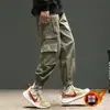 Pantalones de Trabajo para Hombre Sueltos Con Felpa Tallas Grandes Casuales Joggers Multibolsillo Primavera Otoño Ropa de Trabajo Resistentes al Desgaste Pantalones Largos