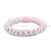Faixa de Cabelo Trançada Knk Faixa para Cabelo Elástico de Borracha Alta Feminina Grossa e Durável Faixa Básica Rabo de Cavalo Alto Estojo de Couro
