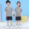 Traje deportivo de verano para niños, traje de baloncesto de secado rápido, traje de entrenamiento de dos piezas de manga corta para niños y niñas, venta al por mayor