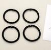 Cuerda para el cabello con cuentas negras duraderas, banda para el cabello elástica simple, banda para el cabello, banda para el cabello, tocado, venta al por mayor