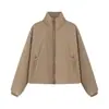 Moda europea y americana transfronteriza Bestseller de AliExpress: chaqueta acolchada elegante casual con cuello alto moderna cómoda cálida