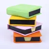 Jiuxing Papelería Caja de Notas Regalo Cubierta Color Macarrón Caja de Cuero Notas Adhesivas Papel de Mensaje Propiedad Publicitaria Regalo