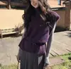 Chaleco de punto otoño-invierno con cuello alto superpuesto, diseñado para mujer para llevar como capa exterior, con un estilo relajado, suave y cómodo, cuello alto y diseño sin mangas, perfecto para llevar en capas.