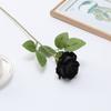 Ramos de Flores de Rosa Artificiales al por Mayor Regalos de San Valentín Bodas Rosas con Borde Enrollado Decoración del Hogar Rosas Falsas Transfronterizas