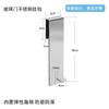 Gancho trasero para puerta de vidrio transfronterizo, sin perforaciones, para colgar en la pared, de 2 cm de grosor, de acero inoxidable, para puerta de armario