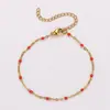 Aml Moda Más Vendido Cadena en Forma de O Multicolor Chapada en Oro de 18 Quilates Acero Inoxidable 304 Pulsera Exquisita para Mujeres