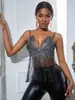 AYJ2026 Top tipo camisola negro moderno de color liso, estilo europeo y americano, espalda descubierta, corte ajustado