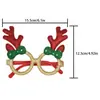 Gafas Navideñas Transfronterizas, Cornamentas de Reno, Accesorios de Decoración para Fiestas Navideñas, Gafas de Reno de Papá Noel
